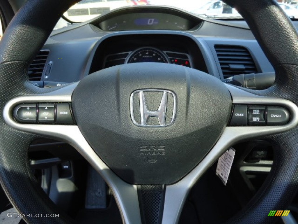 2010 Civic EX Coupe - Crystal Black Pearl / Black photo #15