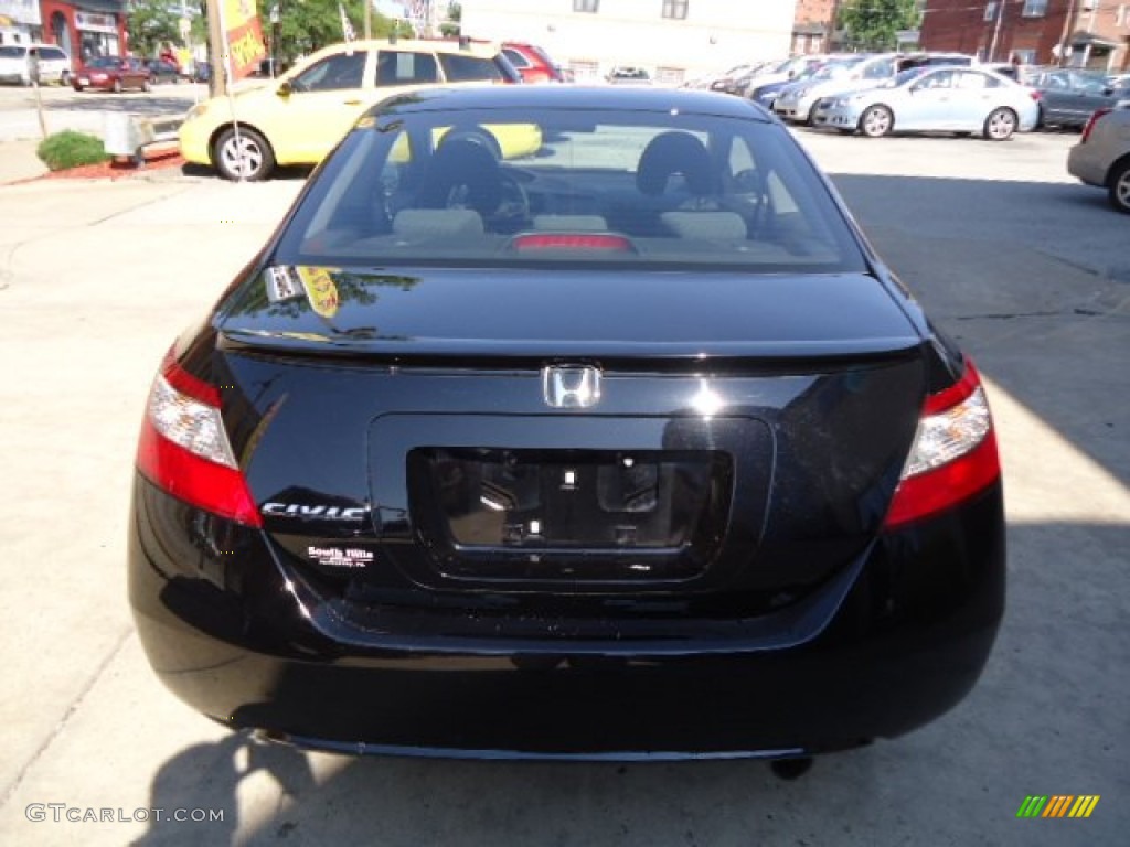 2010 Civic EX Coupe - Crystal Black Pearl / Black photo #17