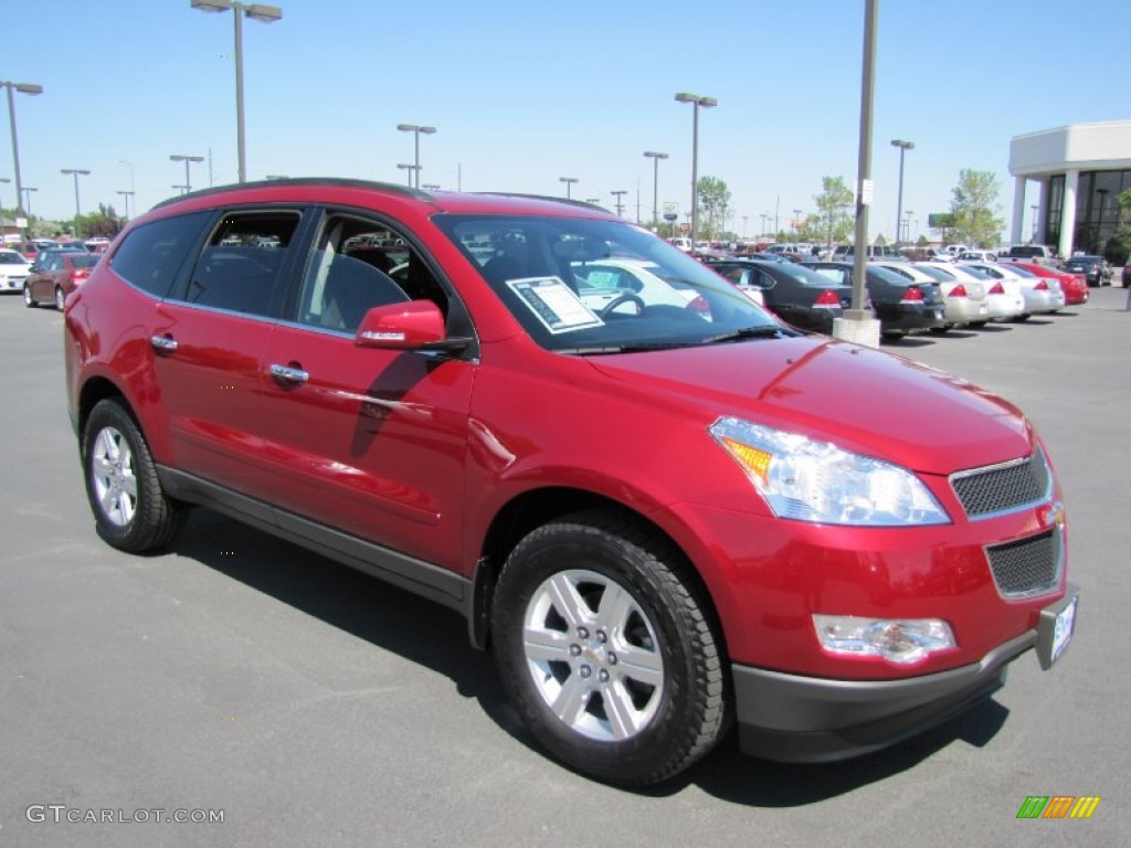 2012 Traverse LT AWD - Crystal Red Tintcoat / Ebony photo #1