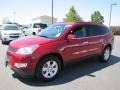 2012 Crystal Red Tintcoat Chevrolet Traverse LT AWD  photo #3