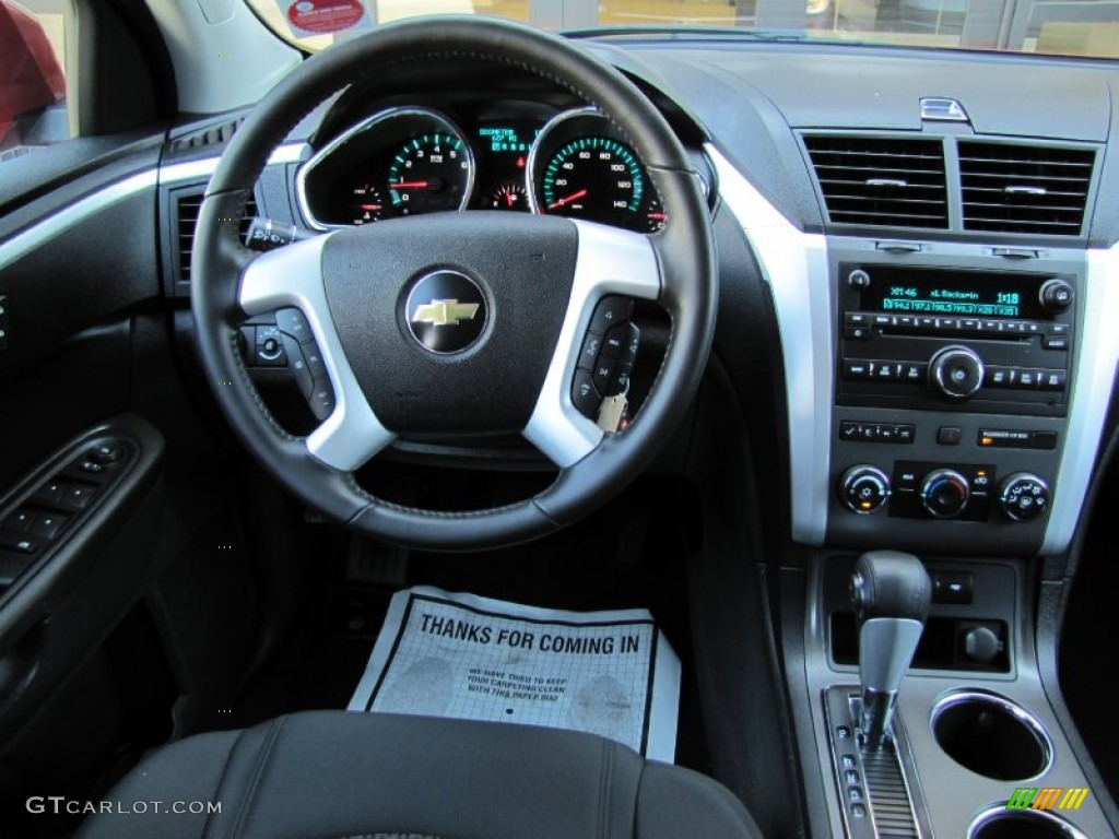 2012 Traverse LT AWD - Crystal Red Tintcoat / Ebony photo #8