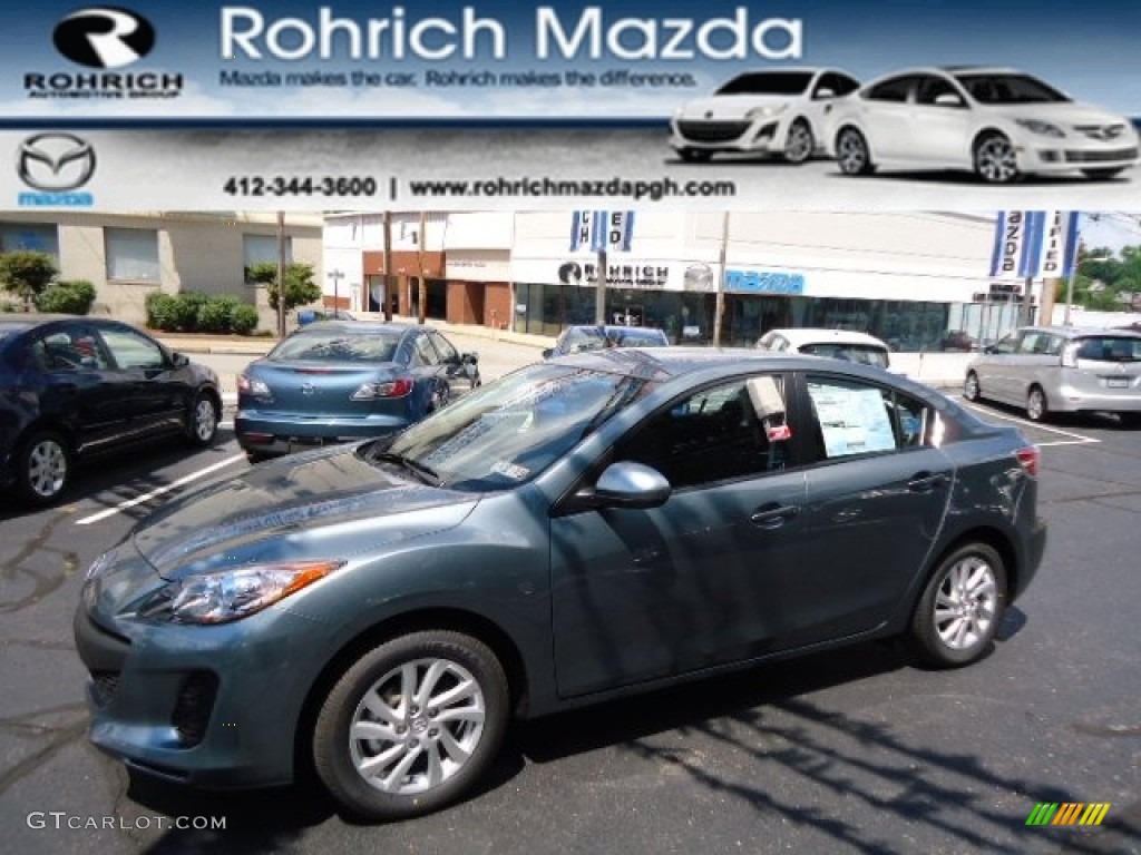 2012 MAZDA3 i Touring 4 Door - Dolphin Gray Mica / Black photo #1