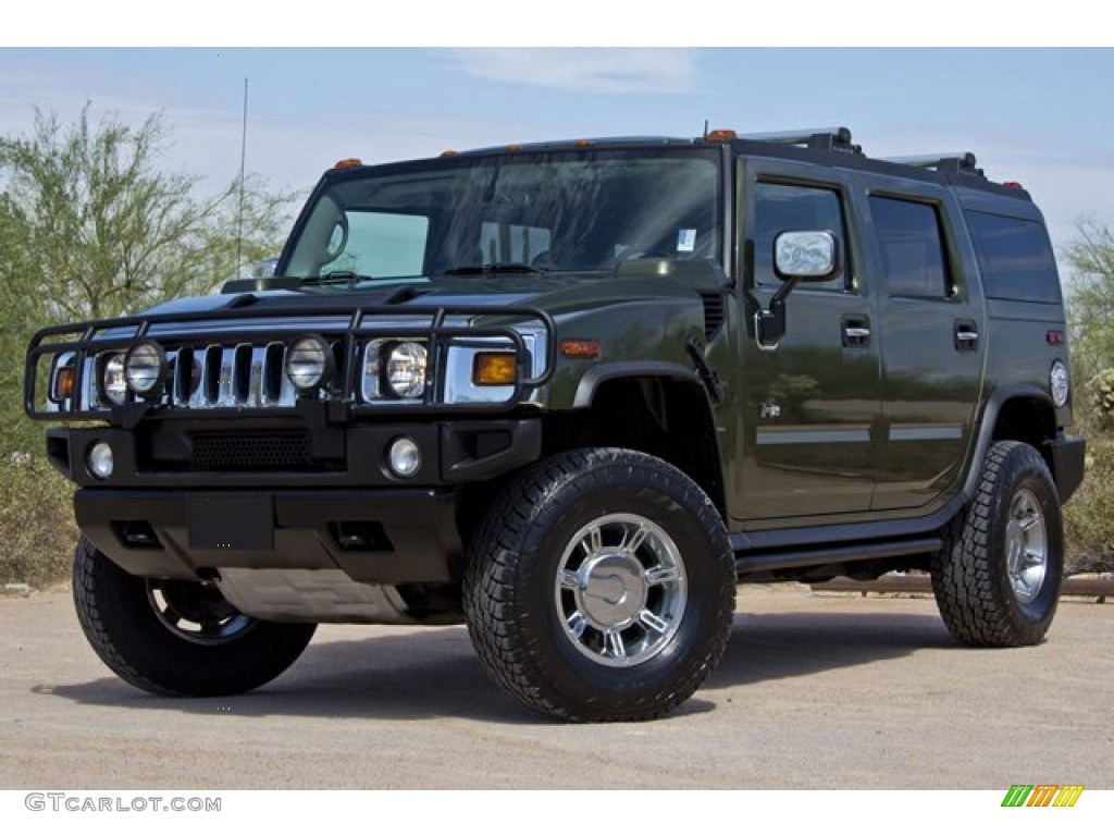 Sage Green Metallic 2004 Hummer H2 SUV Exterior Photo #68728447