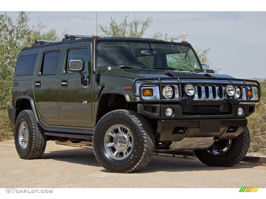 2004 H2 SUV - Sage Green Metallic / Wheat photo #5