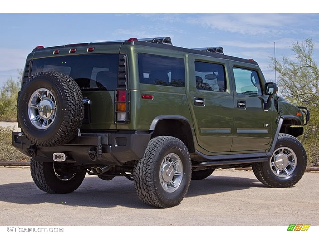 2004 H2 SUV - Sage Green Metallic / Wheat photo #8
