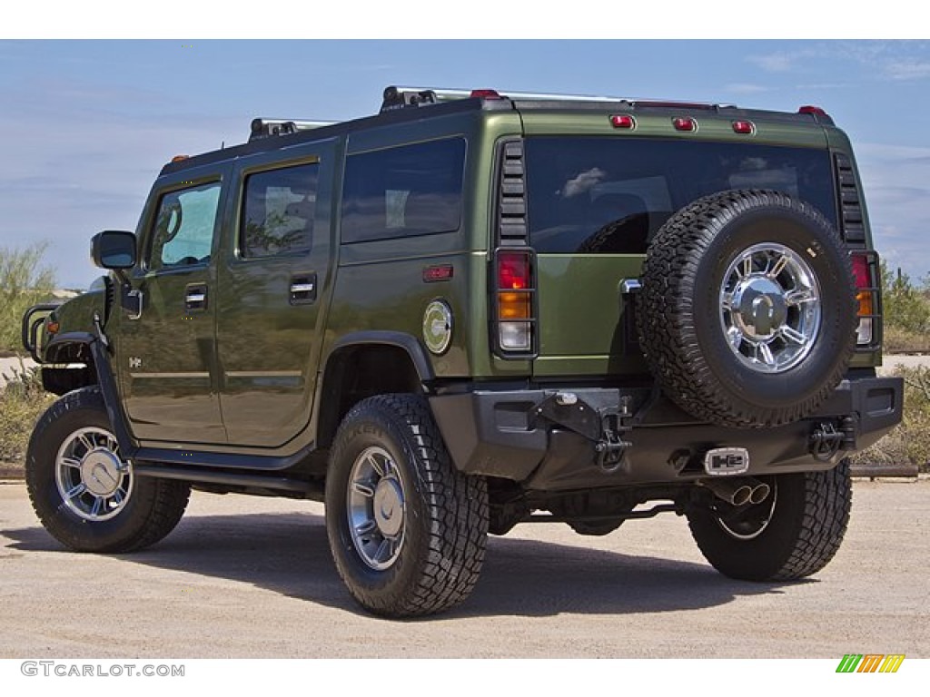 2004 H2 SUV - Sage Green Metallic / Wheat photo #13