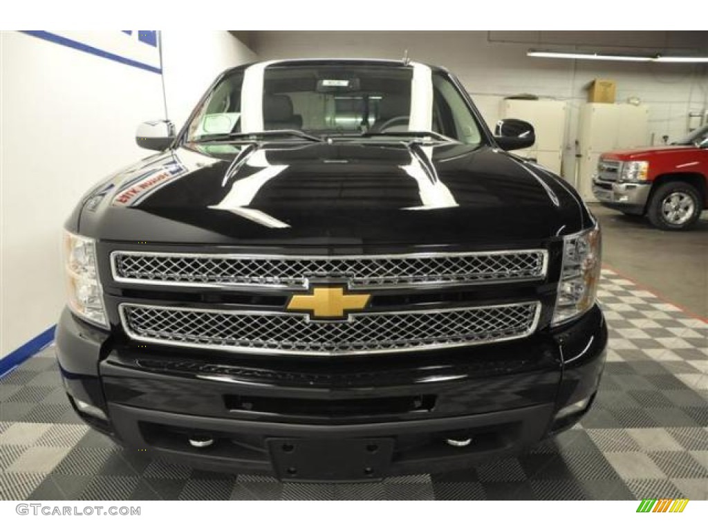 2013 Silverado 1500 LTZ Crew Cab 4x4 - Black / Light Titanium/Dark Titanium photo #3