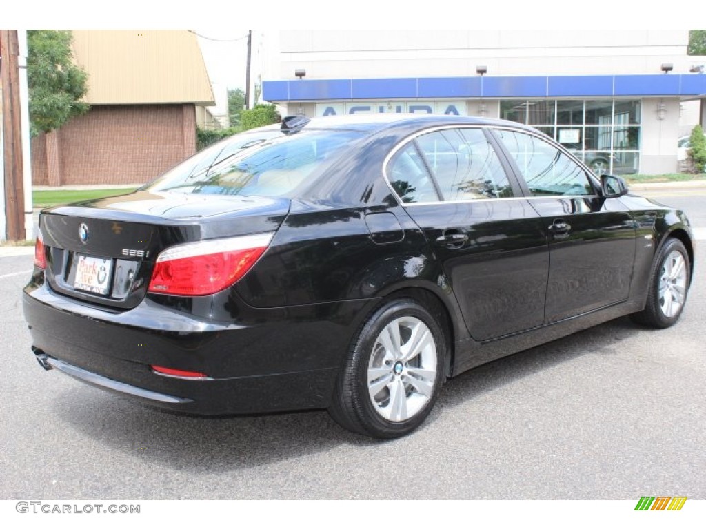 2010 5 Series 528i xDrive Sedan - Black Sapphire Metallic / Natural Brown photo #5