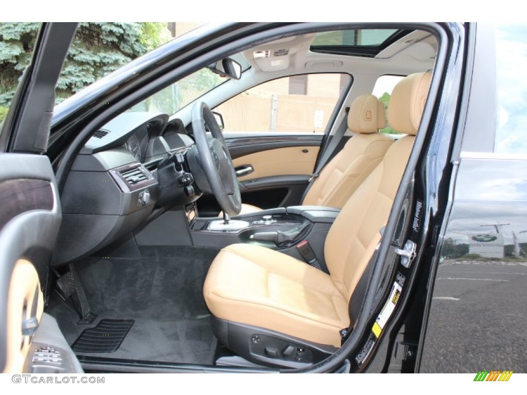 2010 5 Series 528i xDrive Sedan - Black Sapphire Metallic / Natural Brown photo #11