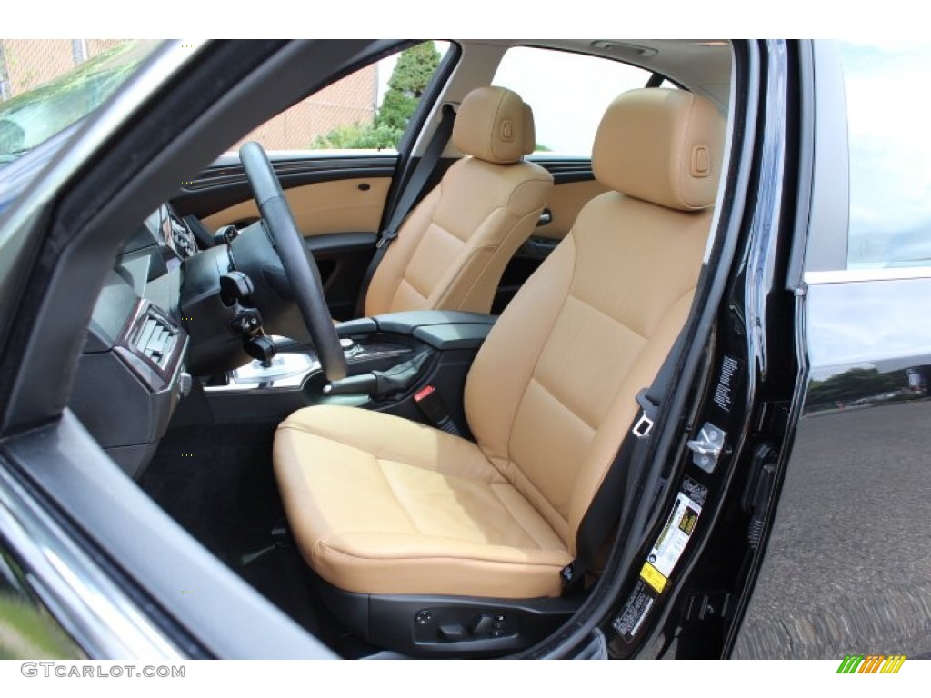 2010 5 Series 528i xDrive Sedan - Black Sapphire Metallic / Natural Brown photo #12