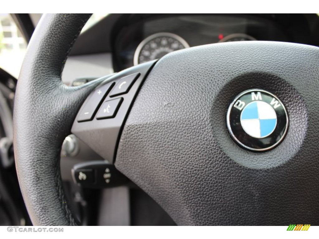 2010 5 Series 528i xDrive Sedan - Black Sapphire Metallic / Natural Brown photo #17