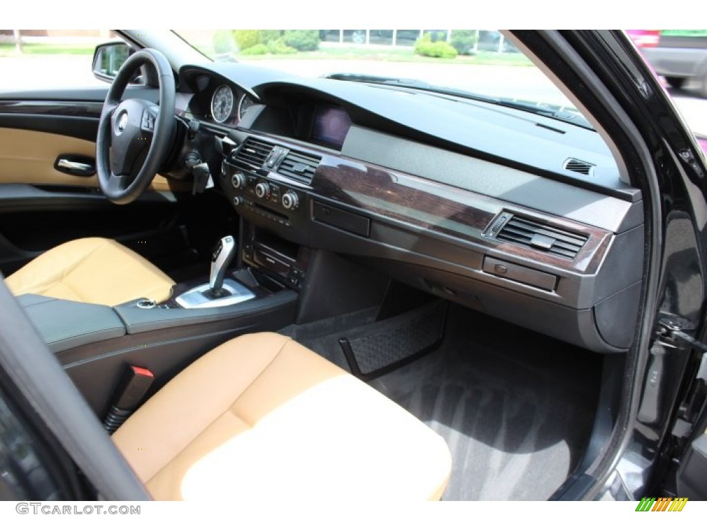 2010 5 Series 528i xDrive Sedan - Black Sapphire Metallic / Natural Brown photo #26