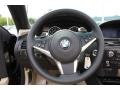 Cream Beige Dakota Leather Steering Wheel Photo for 2009 BMW 6 Series #68731312