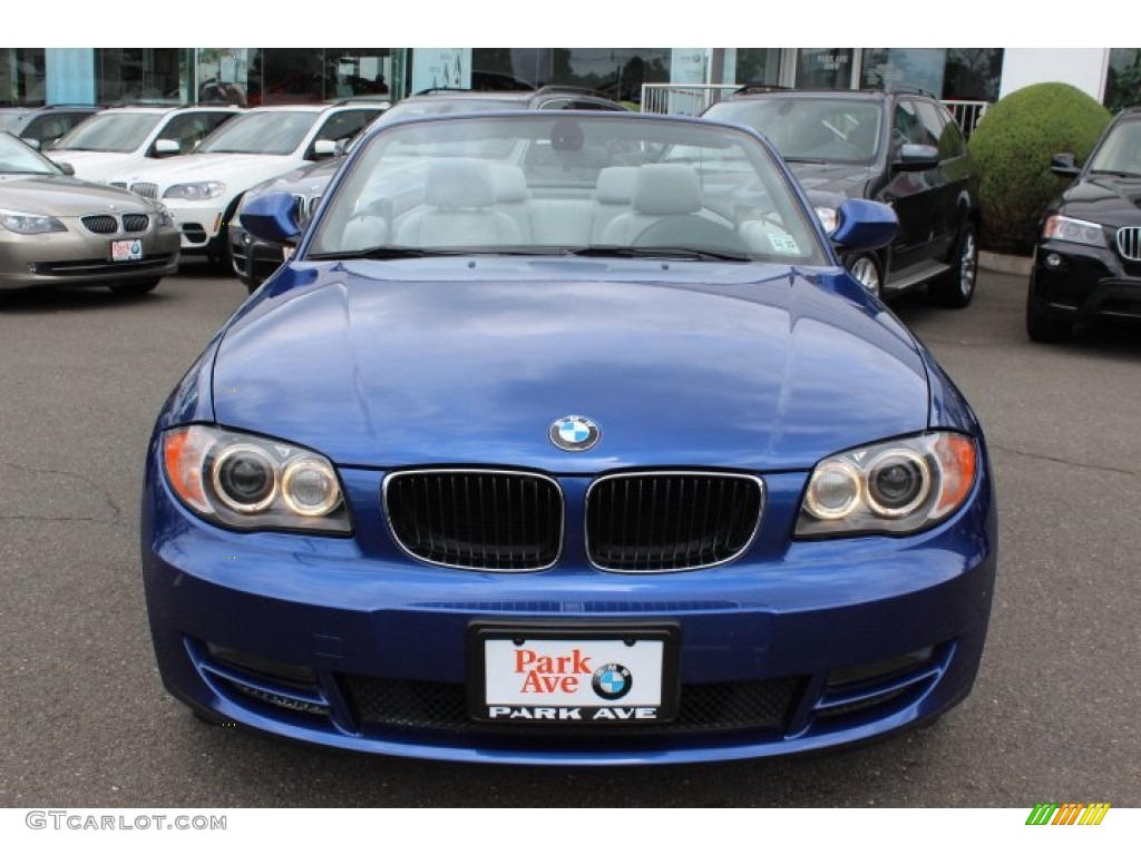 2010 1 Series 128i Convertible - Montego Blue Metallic / Gray Boston Leather photo #2