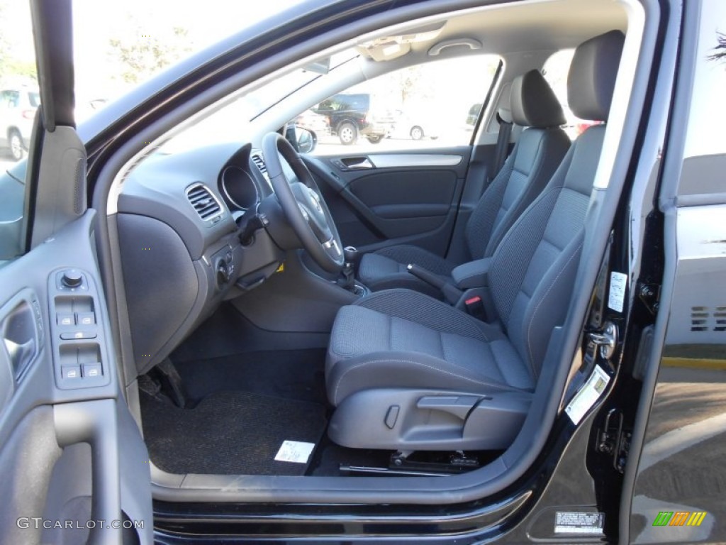 Titan Black Interior 2013 Volkswagen Golf 4 Door TDI Photo #68731613