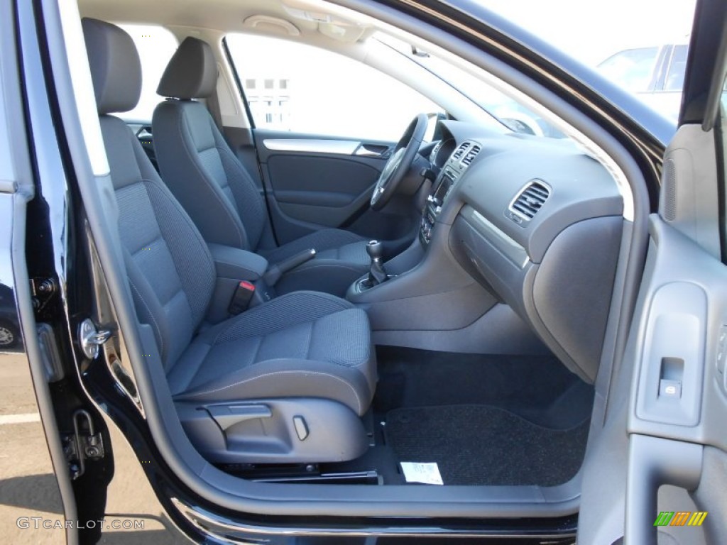 Titan Black Interior 2013 Volkswagen Golf 4 Door TDI Photo #68731633