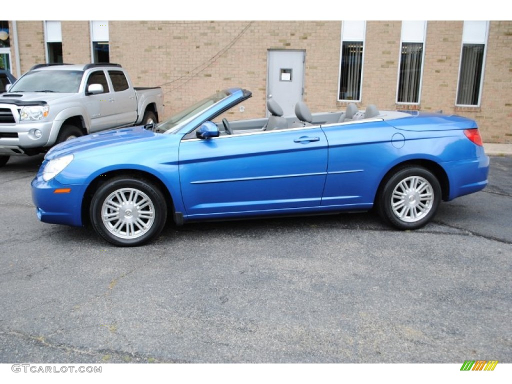 Marathon Blue Pearl 2008 Chrysler Sebring Touring Convertible Exterior Photo #68732785