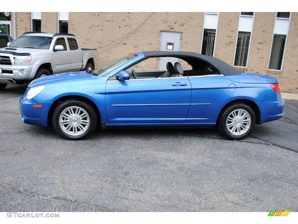 Marathon Blue Pearl 2008 Chrysler Sebring Touring Convertible Exterior Photo #68732929