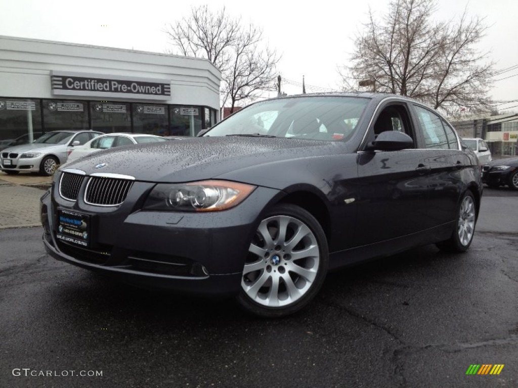 2006 3 Series 330xi Sedan - Sparkling Graphite Metallic / Black photo #1