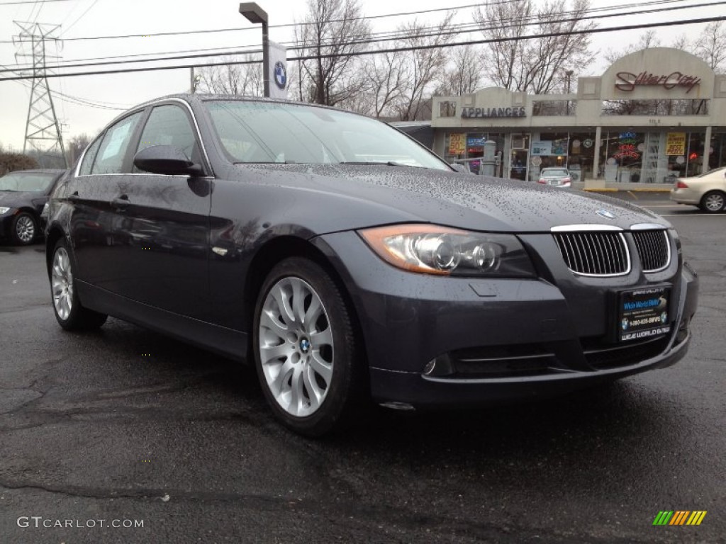 2006 3 Series 330xi Sedan - Sparkling Graphite Metallic / Black photo #3