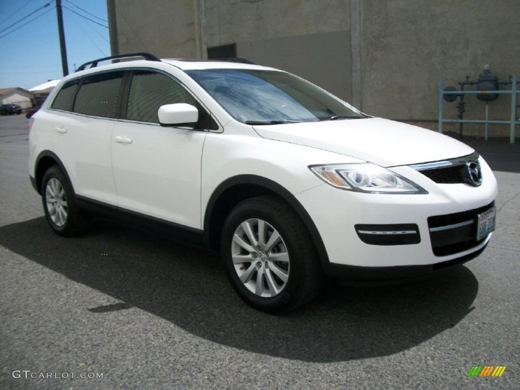 2007 CX-9 Touring AWD - Crystal White Pearl Mica / Sand photo #1