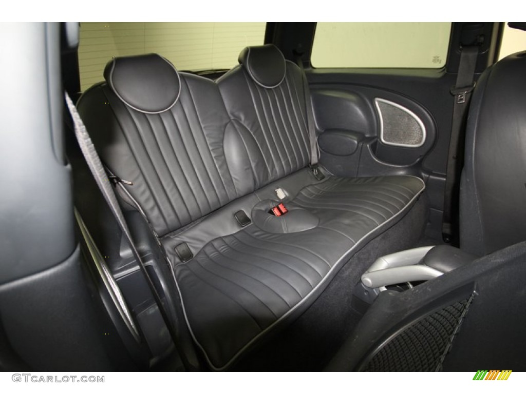 Carbon Black Lounge Leather Interior 2006 Mini Cooper S Hardtop Photo #68734957