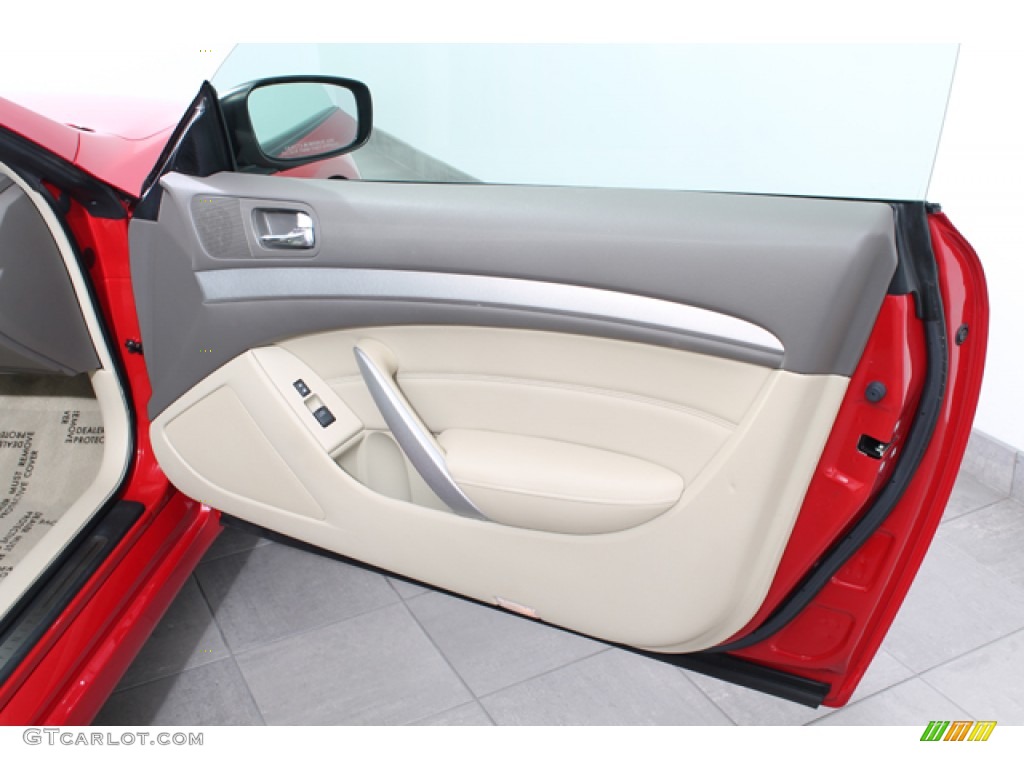 2009 Infiniti G 37 Coupe Wheat Door Panel Photo #68735314