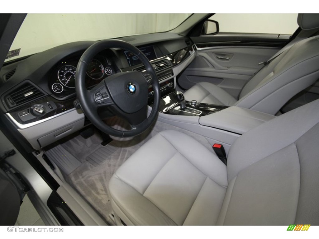 Everest Gray Interior 2011 BMW 5 Series 528i Sedan Photo #68735404