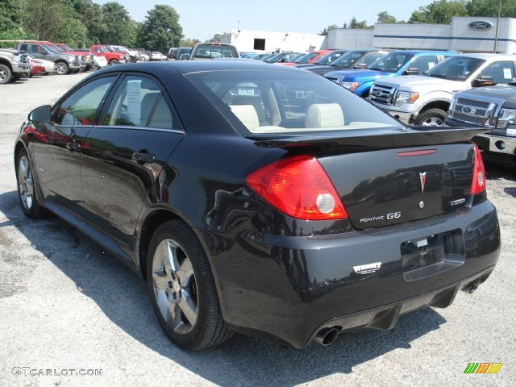 2009 G6 GXP Sedan - Carbon Black Metallic / Light Taupe photo #6