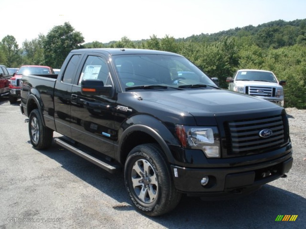 Tuxedo Black Metallic 2012 Ford F150 FX4 SuperCab 4x4 Exterior Photo #68737018