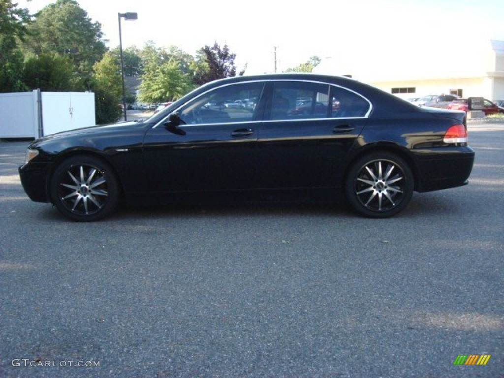 2002 7 Series 745Li Sedan - Jet Black / Black photo #6