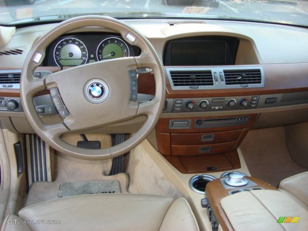2002 BMW 7 Series 745Li Sedan Black Dashboard Photo #68737825