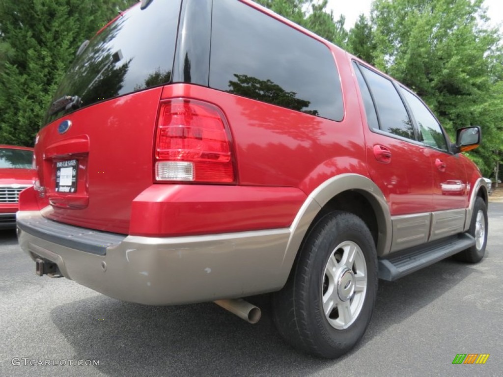 2003 Expedition Eddie Bauer - Laser Red Tinted Metallic / Medium Parchment photo #3
