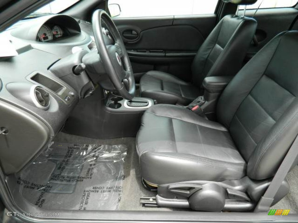 Black Interior 2006 Saturn Ion 3 Quad Coupe Photo 68738526