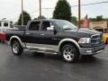 2009 Brilliant Black Crystal Pearl Dodge Ram 1500 Laramie Crew Cab 4x4  photo #2