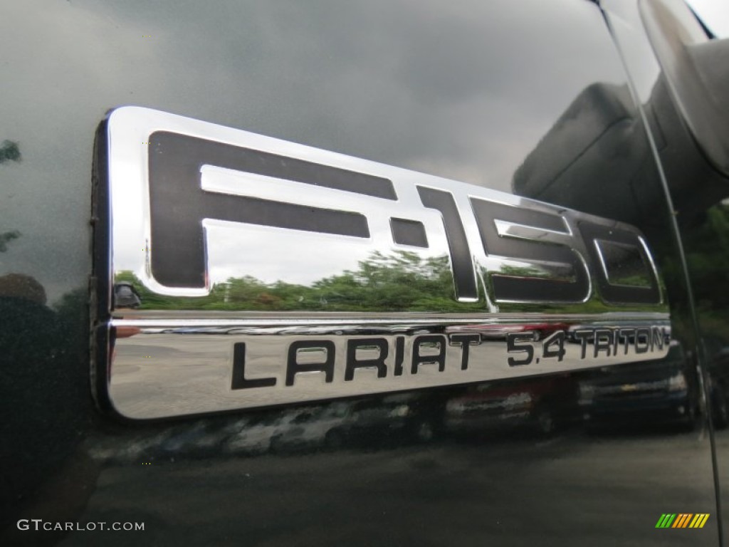 2004 F150 Lariat SuperCrew - Aspen Green Metallic / Tan photo #6