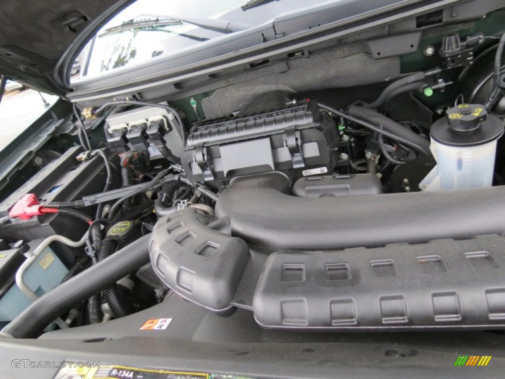 2004 F150 Lariat SuperCrew - Aspen Green Metallic / Tan photo #14