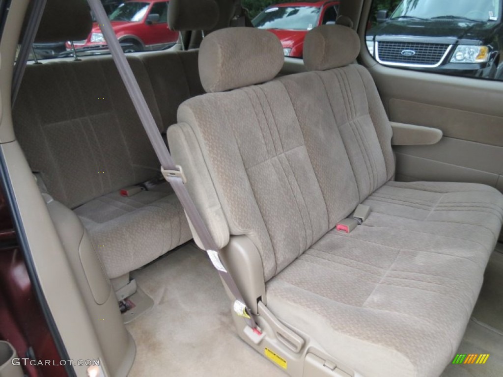 2002 Sienna CE - Vintage Red Pearl / Oak photo #9