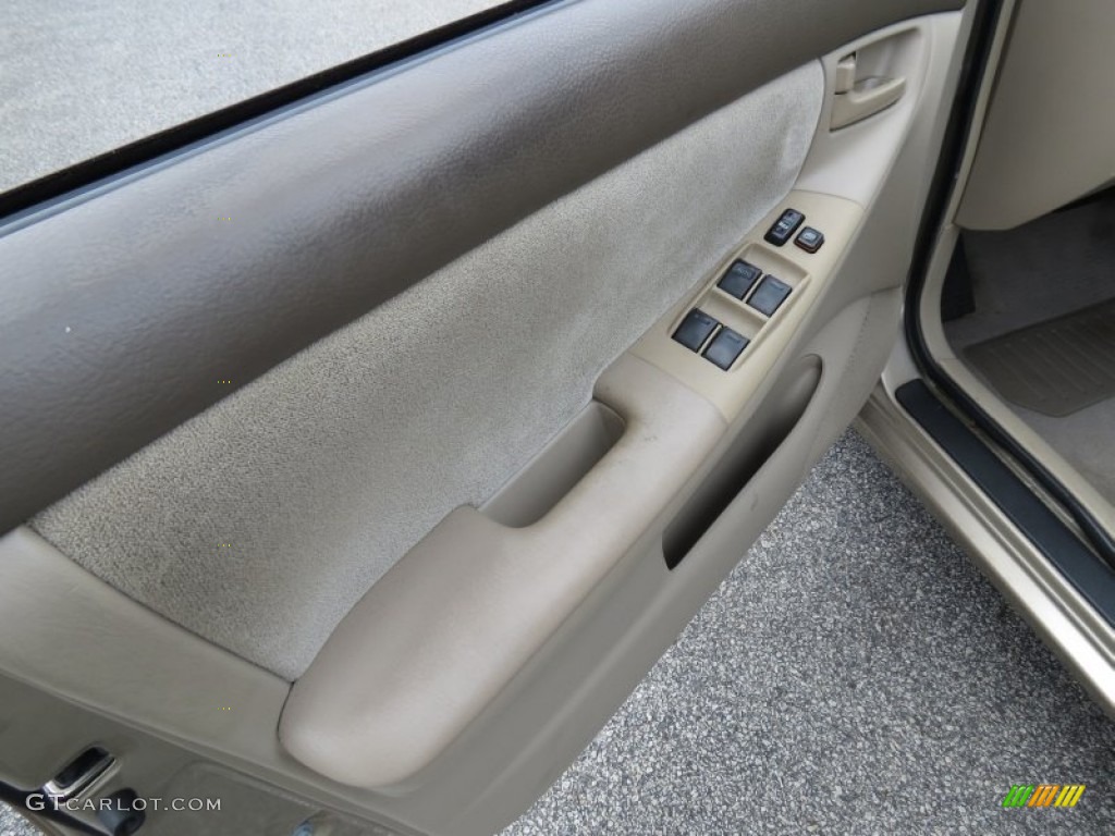 2007 Toyota Corolla CE Beige Door Panel Photo #68739724