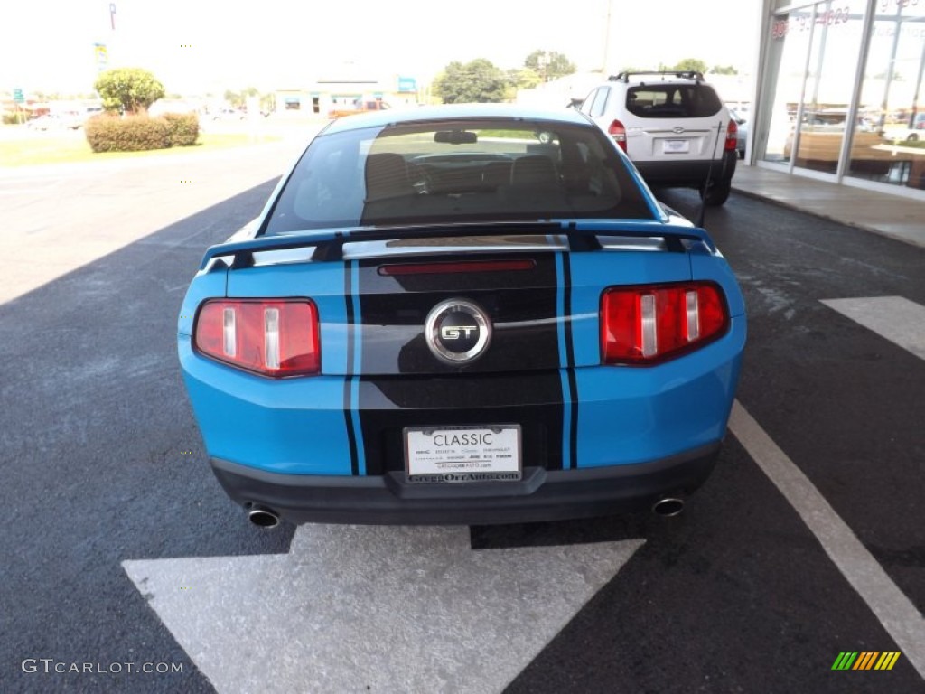 2010 Mustang GT Premium Coupe - Grabber Blue / Charcoal Black/Grabber Blue photo #4