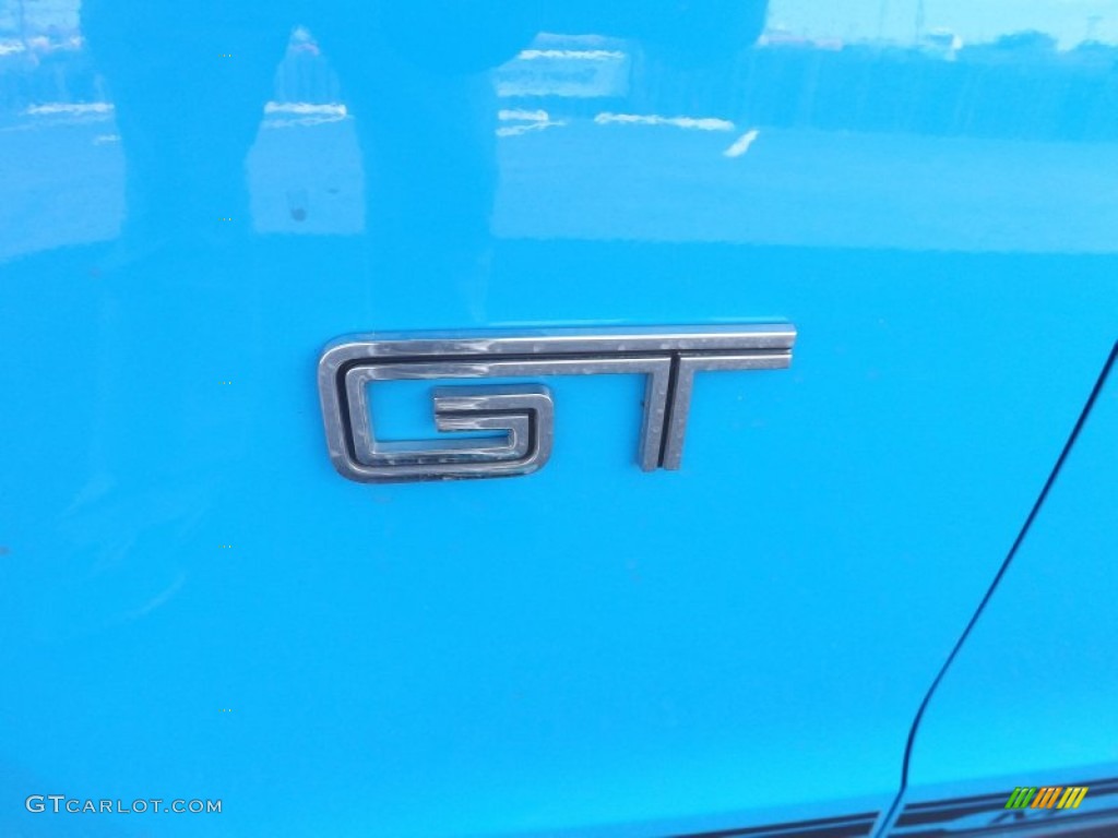 2010 Mustang GT Premium Coupe - Grabber Blue / Charcoal Black/Grabber Blue photo #23