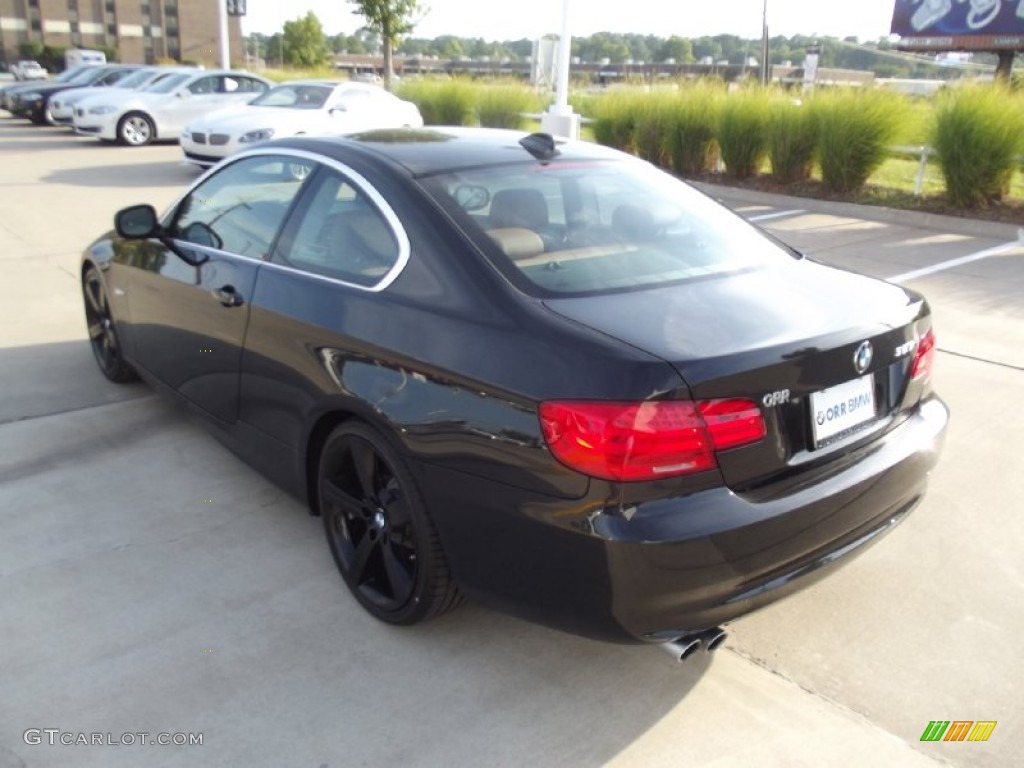 2011 3 Series 328i Coupe - Jet Black / Saddle Brown Dakota Leather photo #4