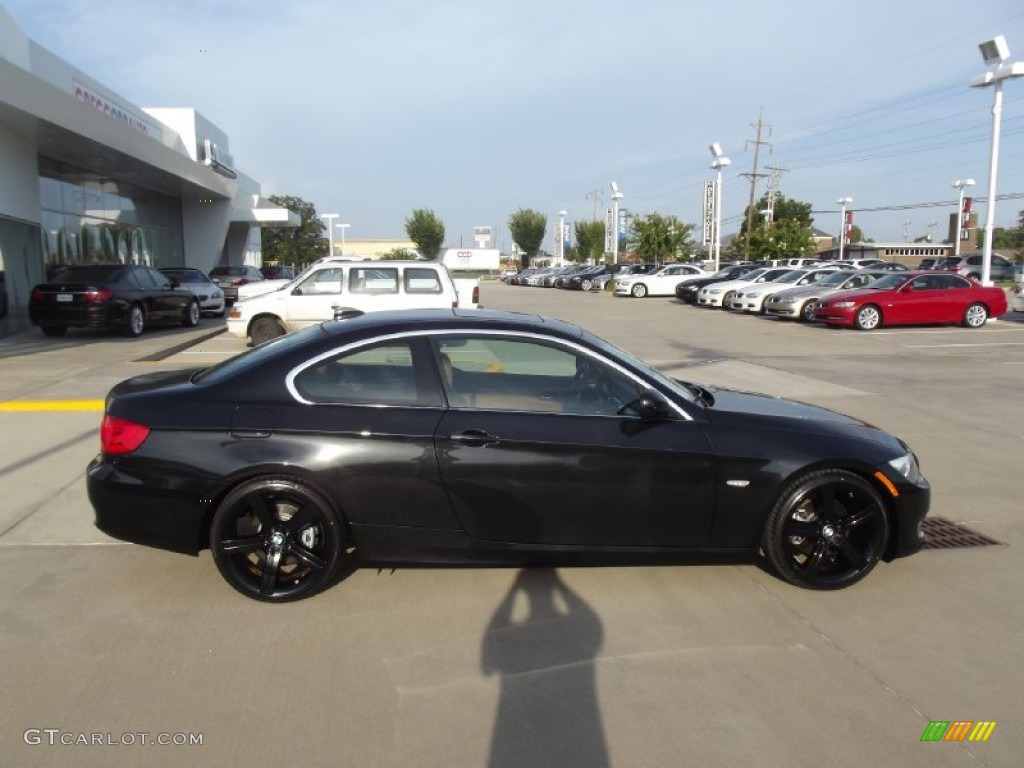 2011 3 Series 328i Coupe - Jet Black / Saddle Brown Dakota Leather photo #6