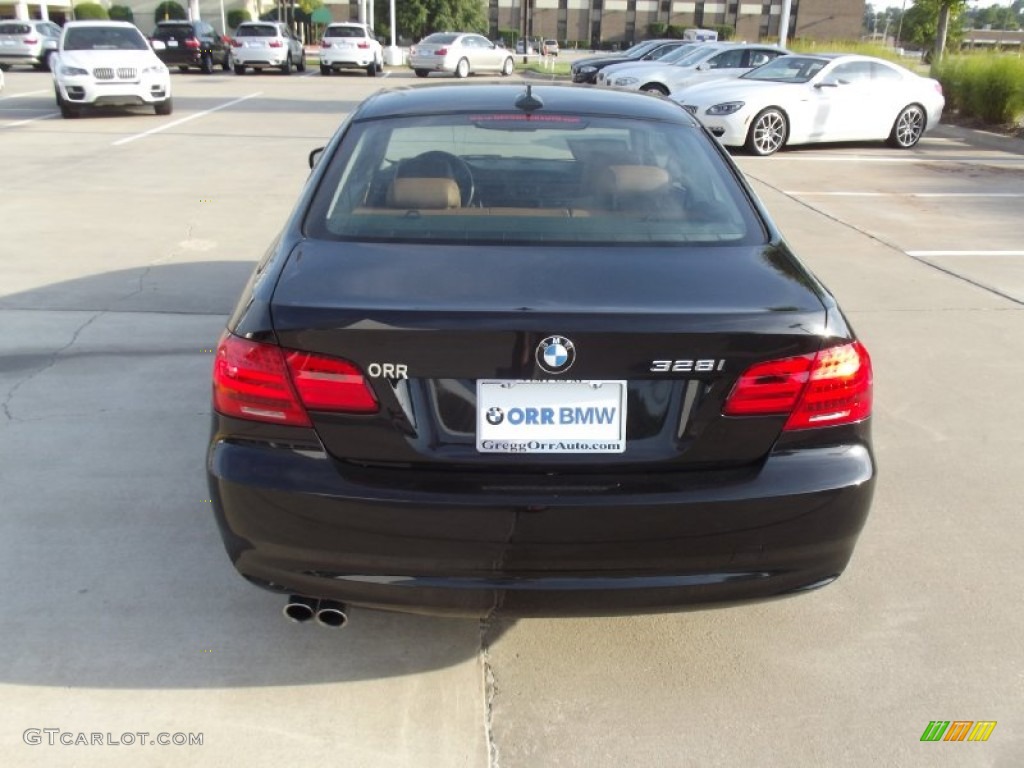 2011 3 Series 328i Coupe - Jet Black / Saddle Brown Dakota Leather photo #8