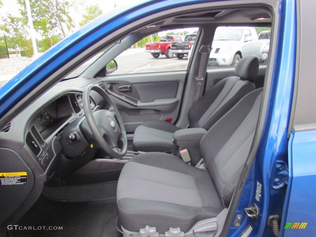 Gray Interior 2005 Hyundai Elantra GLS Hatchback Photo #68740765