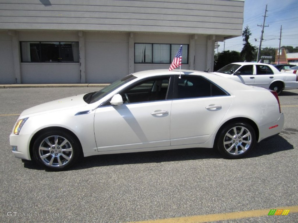 White Diamond Tri-Coat 2008 Cadillac CTS Sedan Exterior Photo #68740840