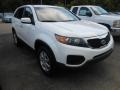 Snow White Pearl 2011 Kia Sorento LX Exterior