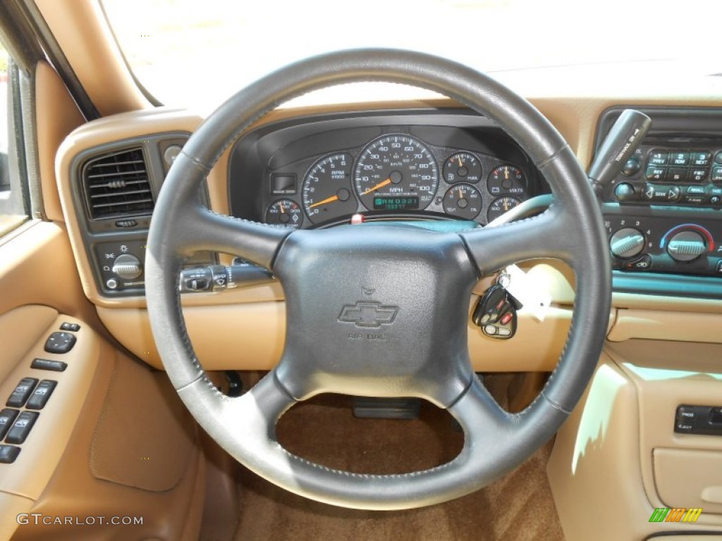 2000 Chevrolet Suburban 2500 LT 4x4 Medium Oak Steering Wheel Photo #68742304