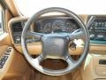 2000 Chevrolet Suburban Medium Oak Interior Steering Wheel Photo