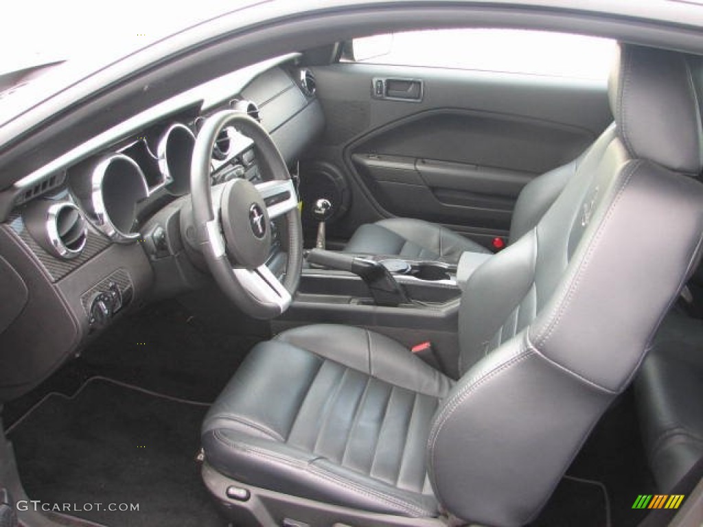 Dark Charcoal Interior 2007 Ford Mustang Roush Stage 3 Coupe Photo #68743252
